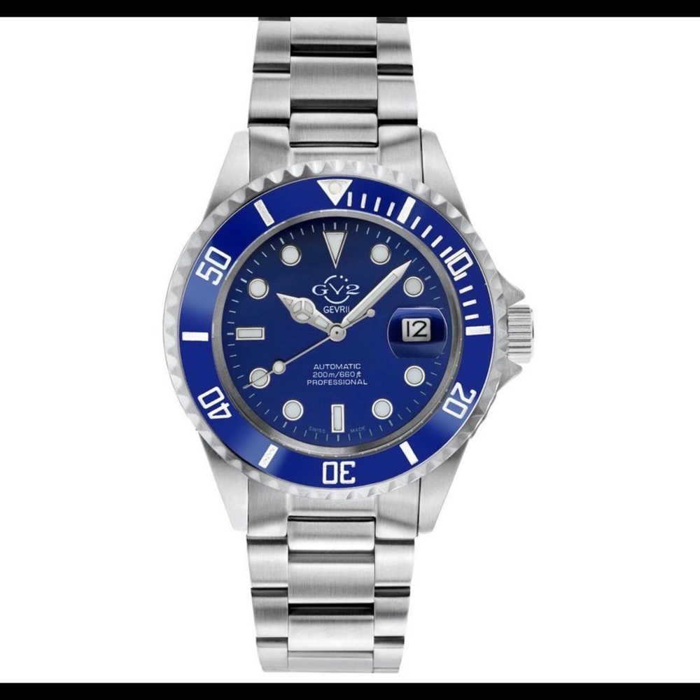 Gv2 By Gevril Liguria Automatic Blue Dial Sapphire
